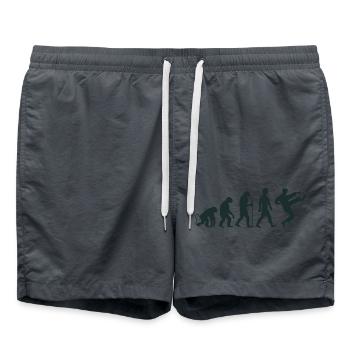 Karaté Évolution - Short de bain - charbon - Devant - AI Model Male 185 light (185cm)