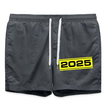 Année 2025 - Short de bain - charbon - Devant - AI Model Male 185 light (185cm)