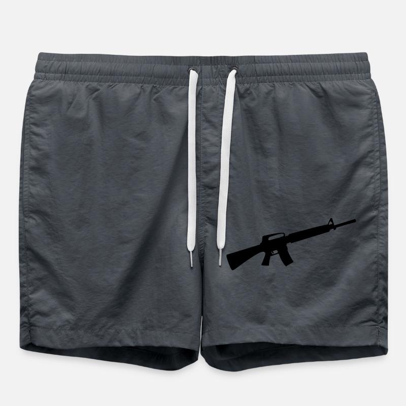 waffe gun - Badeshorts - Anthrazit
