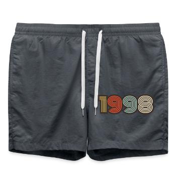 1998 rétro vintage - Short de bain - charbon - Devant - AI Model Male 185 light (185cm)