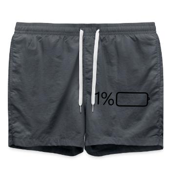 1 pour cent de puissance - Short de bain - charbon - Devant - AI Model Male 185 light (185cm)