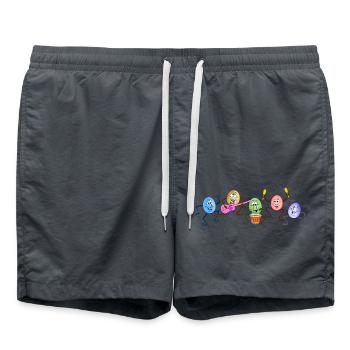 Eiertanz - Badeshorts - Anthrazit - Vorne - AI Model Male 185 light (185cm)