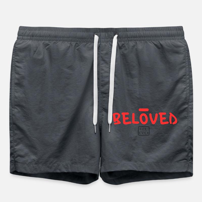 BELOVED for ever - Swim Trunks - anthracite