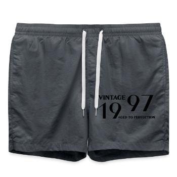 Vintage 1997 aged to perfection - Swim Trunks - anthracite - Front - AI Model Male 185 light (185cm)