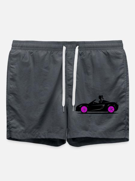 Kvinde Sportsvogn Cabriolet Bil - Badeshorts - charcoal