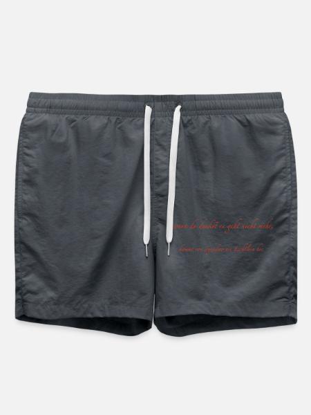wenn du denkst - Badeshorts - Anthrazit
