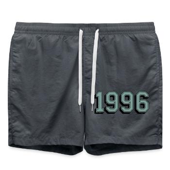 1996 Geburtstag Jahr Alterung Alter 29 Jahre alt - Badeshorts - Anthrazit - Vorne - AI Model Male 185 light (185cm)