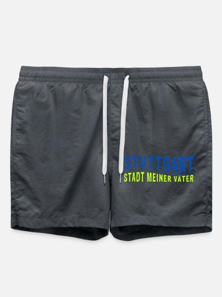 Stuttgart STADT MEINER VÄTER (Vektorgrafik) - Badeshorts - Anthrazit