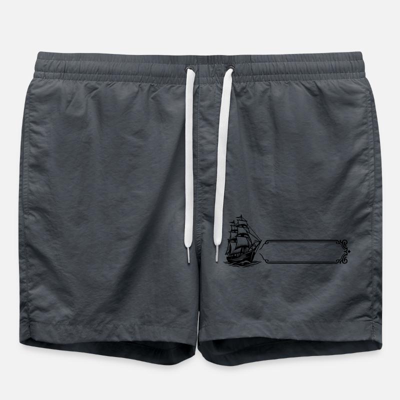 Boat - Surname, first name - Swim Trunks - anthracite