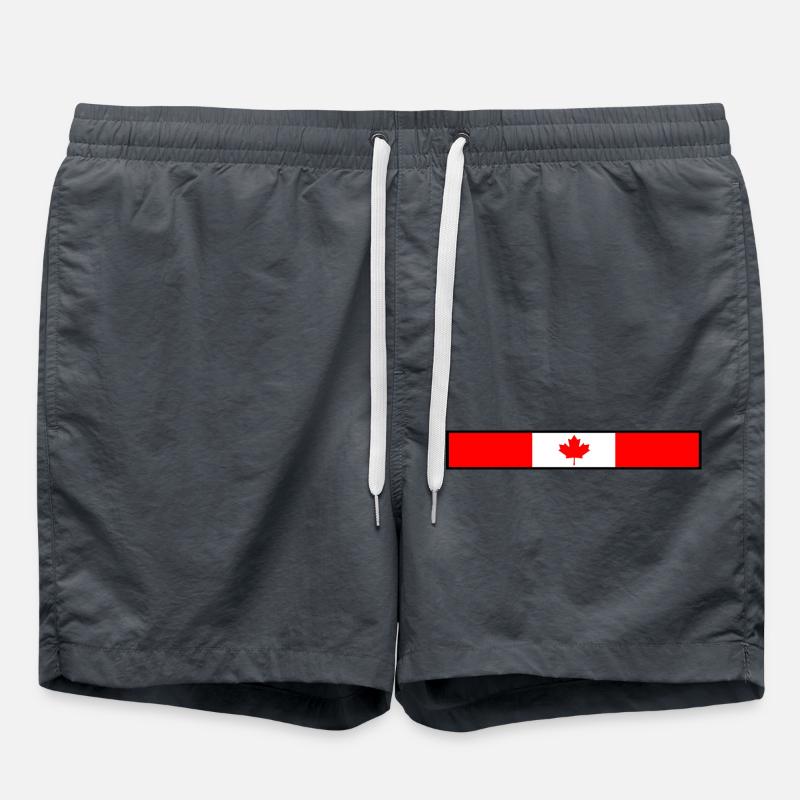 Canada flag - Swim Trunks - anthracite