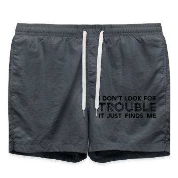 énonciations drôles - Short de bain - charbon - Devant - AI Model Male 185 light (185cm)