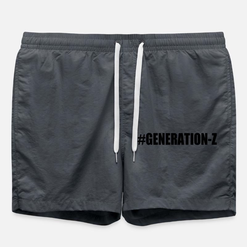 Generation z - Swim Trunks - anthracite