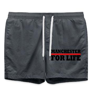 Manchester - Short de bain - charbon - Devant - AI Model Male 185 light (185cm)