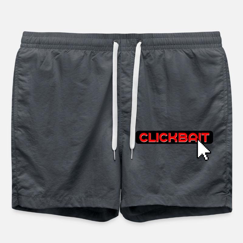internet clickbat - Swim Trunks - anthracite