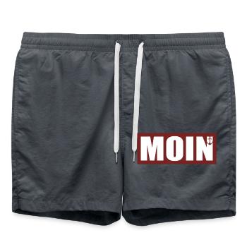 MOIN - Norddeutsch - Badeshorts - Anthrazit - Vorne - AI Model Male 185 light (185cm)