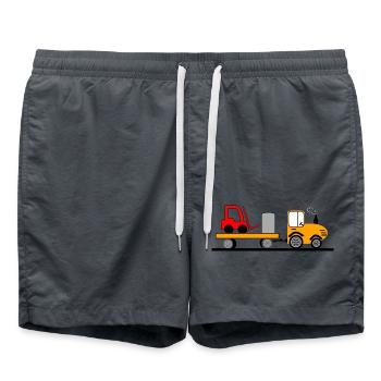Tracteur - Short de bain - charbon - Devant - AI Model Male 185 light (185cm)