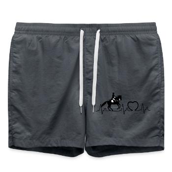 battement de cœur Cheval 8 - Short de bain - charbon - Devant - AI Model Male 185 light (185cm)