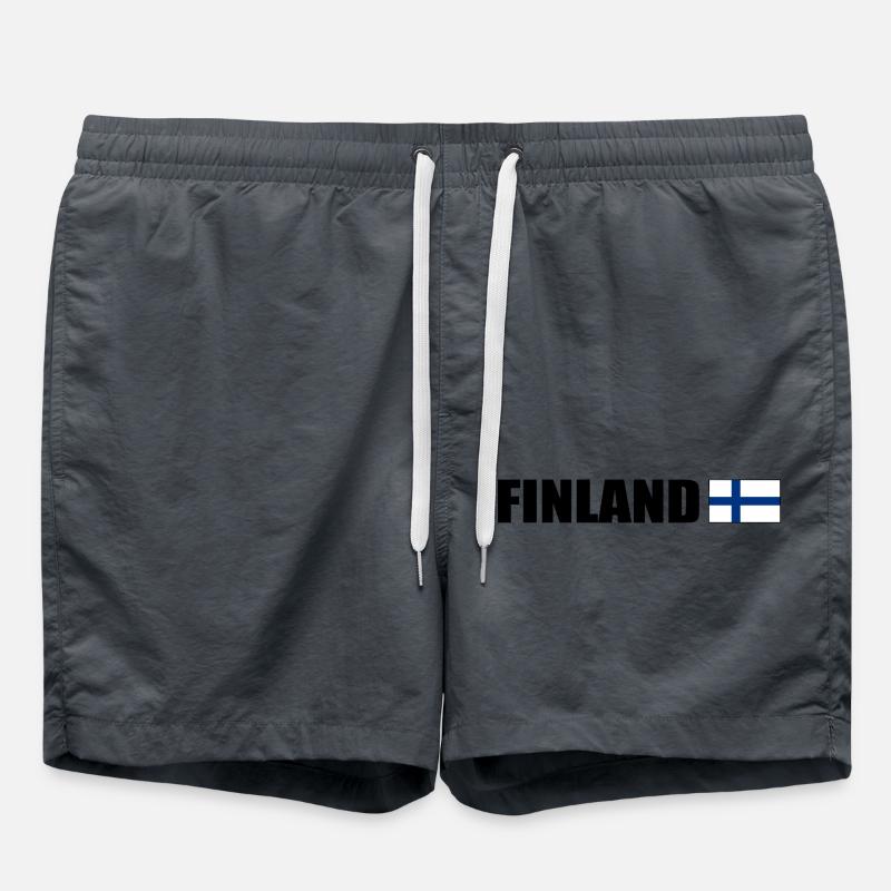 Finland - Swim Trunks - anthracite