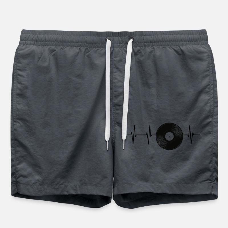 Record Herzschlag - Swim Trunks - anthracite