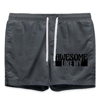 Génial comme mon texte - Short de bain - charbon - Devant - AI Model Male 185 light (185cm)