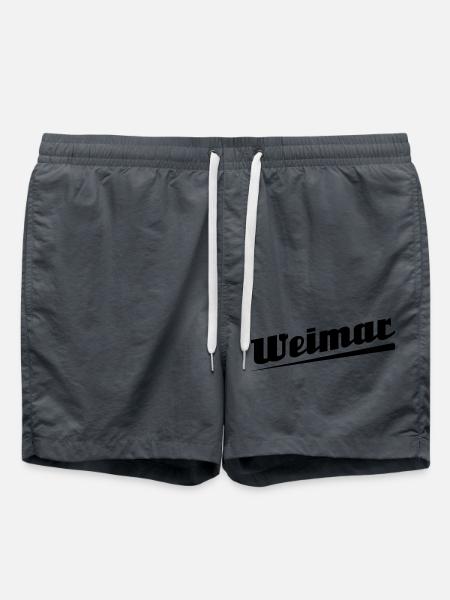 Weimar - Textdesign mit Stadtnamen - Badeshorts - Anthrazit