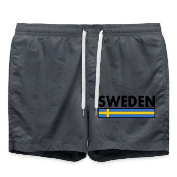 Schweden - Badeshorts - Anthrazit - Vorne - AI Model Male 185 light (185cm)