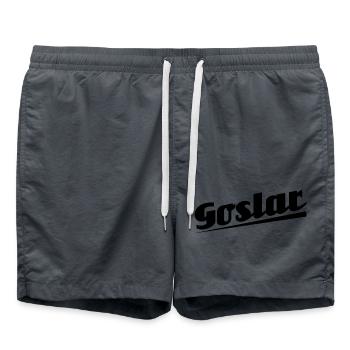 Goslar - Textdesign mit Stadtnamen - Badeshorts - Anthrazit - Vorne - AI Model Male 185 light (185cm)
