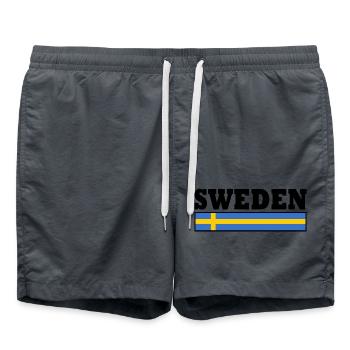 Schweden - Badeshorts - Anthrazit - Vorne - AI Model Male 185 light (185cm)