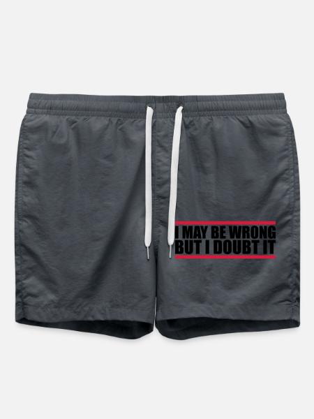 I may be wrong - Swim Trunks - anthracite