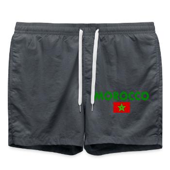 Maroc - Short de bain - charbon - Devant - AI Model Male 185 light (185cm)