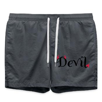 Teufe - Badeshorts - Anthrazit - Vorne - AI Model Male 185 light (185cm)