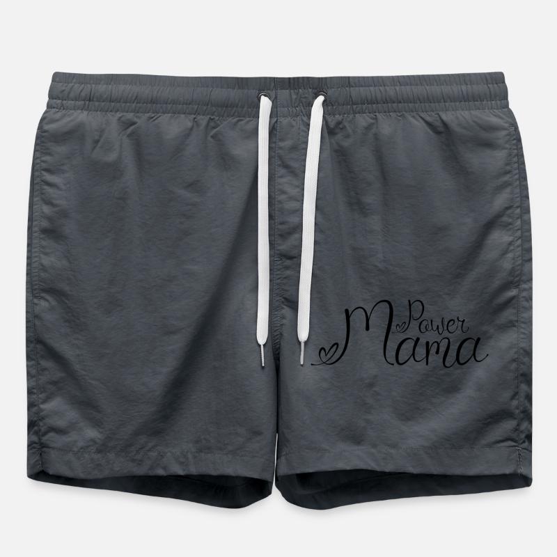 Power Mama Black - Swim Trunks - anthracite
