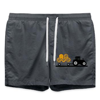 Tracteur - Short de bain - charbon - Devant - AI Model Male 185 light (185cm)