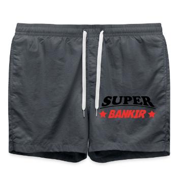 SUPER BANKIR 3888 - Swim Trunks - anthracite - Front - AI Model Male 185 light (185cm)