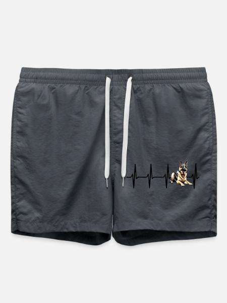 Heartbeat German Shepherd - Swim Trunks - anthracite