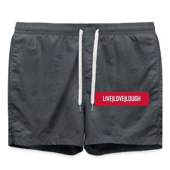 Live Love Lough - Badeshorts - Anthrazit - Vorne - AI Model Male 185 light (185cm)