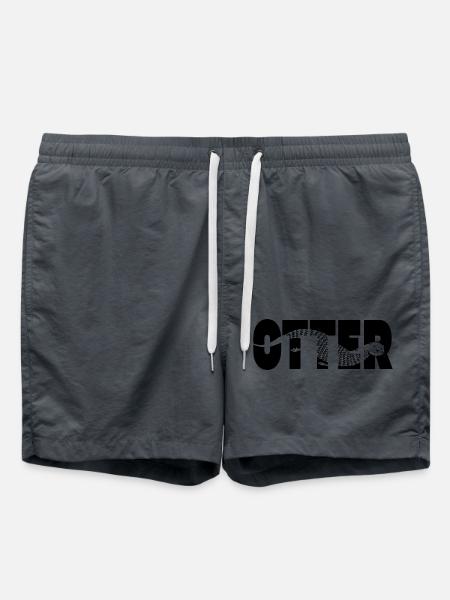 Otter Typo - Swim Trunks - anthracite