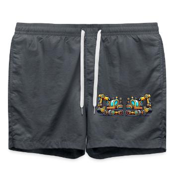 Excavatrice - Short de bain - charbon - Devant - AI Model Male 185 light (185cm)