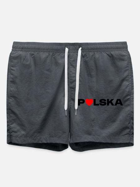 LOVE POLSKA Cadeau - Short de bain - charbon
