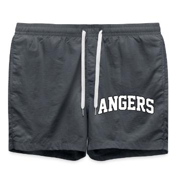 Angers logo: Collegiate design with a refined style - Swim Trunks - anthracite - Front - AI Model Male 185 light (185cm)
