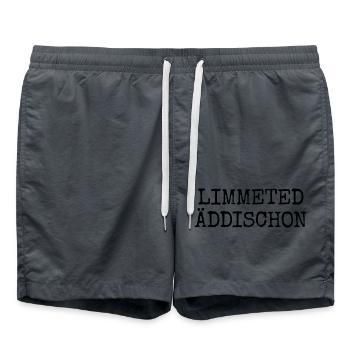 Limmeted Äddischon - Kölsche Edition Rheinländer - Badeshorts - Anthrazit - Vorne - AI Model Male 185 light (185cm)