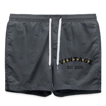 Jahrgang ist 2020 - Badeshorts - Anthrazit - Vorne - AI Model Male 185 light (185cm)