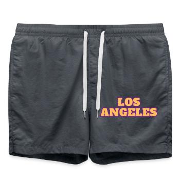 Los Angeles - Short de bain - charbon - Devant - AI Model Male 185 light (185cm)