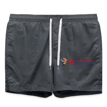 usaventures tête bison - Short de bain - charbon - Devant - AI Model Male 185 light (185cm)