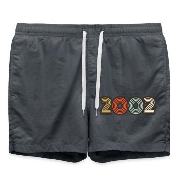 2002 rétro vintage - Short de bain - charbon - Devant - AI Model Male 185 light (185cm)