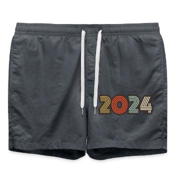 2024 rétro vintage - Short de bain - charbon - Devant - AI Model Male 185 light (185cm)