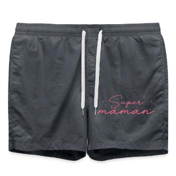 super maman - Short de bain - charbon - Devant - AI Model Male 185 light (185cm)