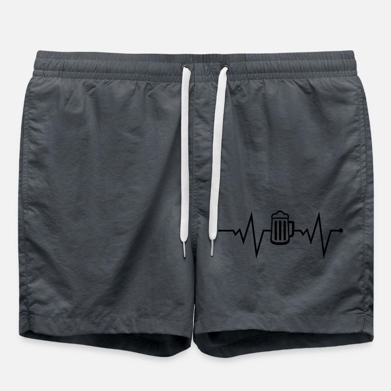 bier beat - Badeshorts - Anthrazit