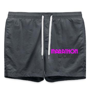Marathon Femme - Course à pied - Endurance - Course sportive - Short de bain - charbon - Devant - AI Model Male 185 light (185cm)