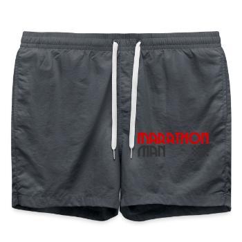 Marathon Homme - Course à pied - Endurance - Sport - Course - Short de bain - charbon - Devant - AI Model Male 185 light (185cm)